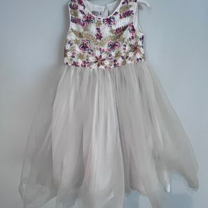 Girls fancy dress with intricate beading